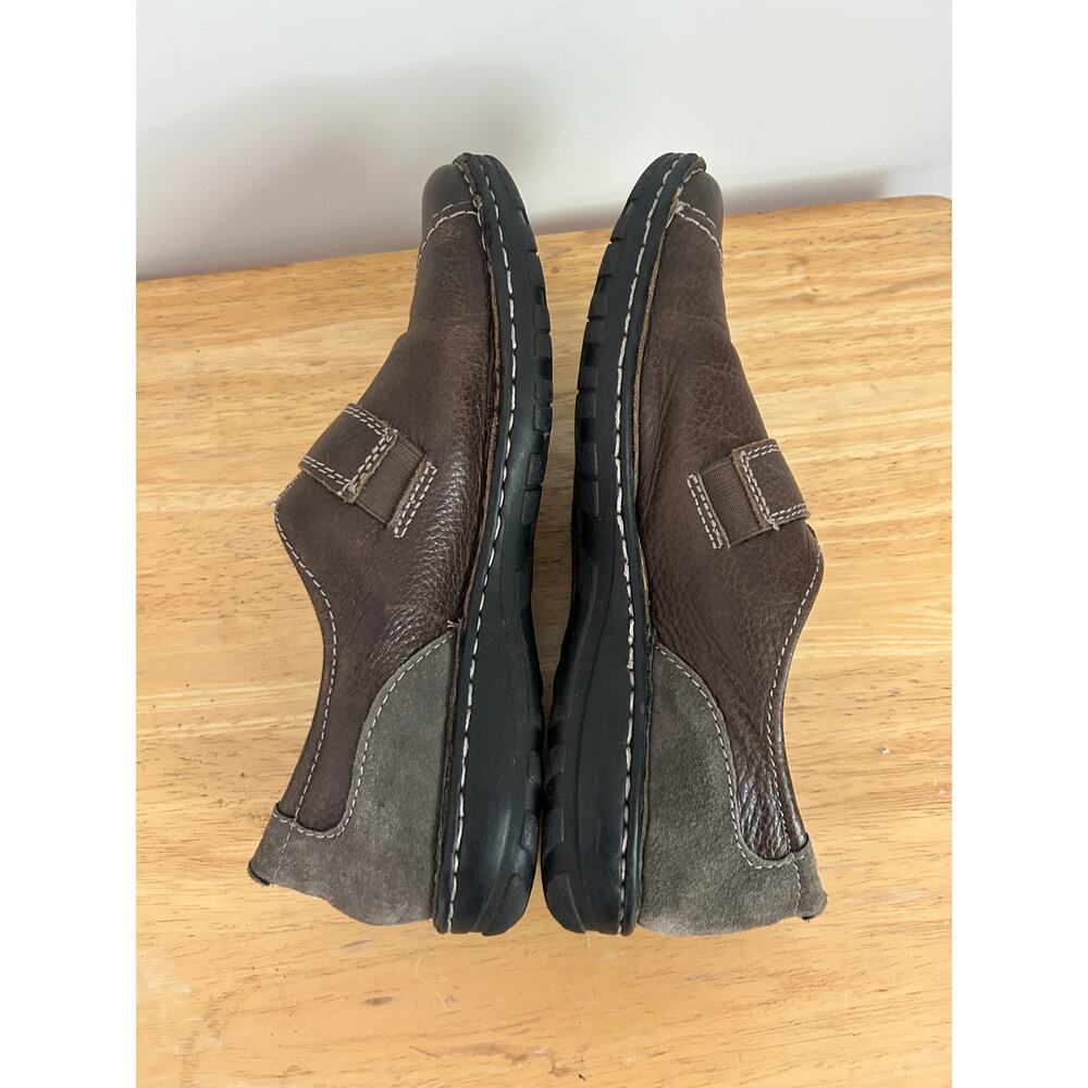 Earth Origins Evelyn Brown Leather Strap Loafers Women’s Size 8 - Picture 6 of 9